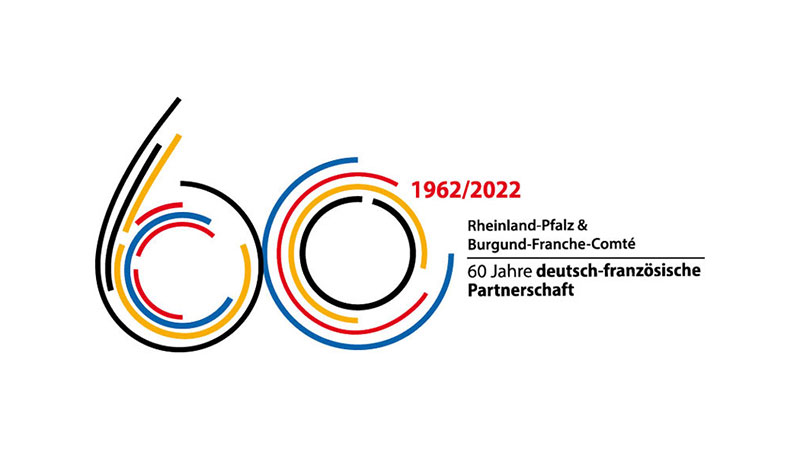 60, 1962/2022, Rheinland-Pfalz & Burgund-Franche-Comt´é / 60 Jahre deutsch-französische Partnerschaft