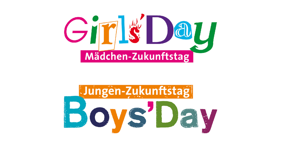 Zu sehen sind die beiden Logos des Girls‘ and Boys‘ Days.