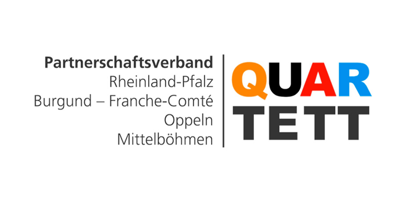 Zu sehen ist das Logo des Partnerschaftsverbands QUARTETT  