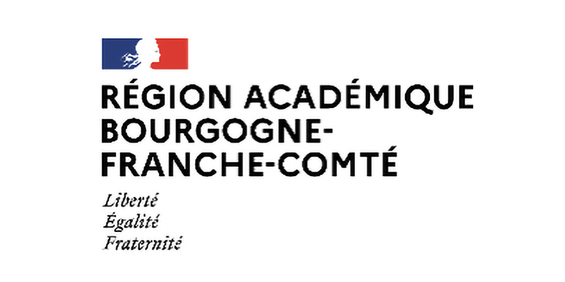 Zu sehen ist das Logo "région académique Bourgogne-Franche-Comté "