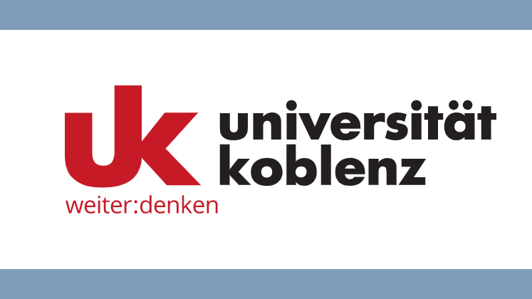 Logo Universität Koblenz UK. Weiter:denken